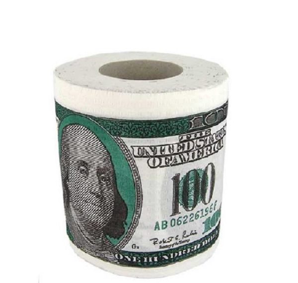 Туалетная бумага доллары